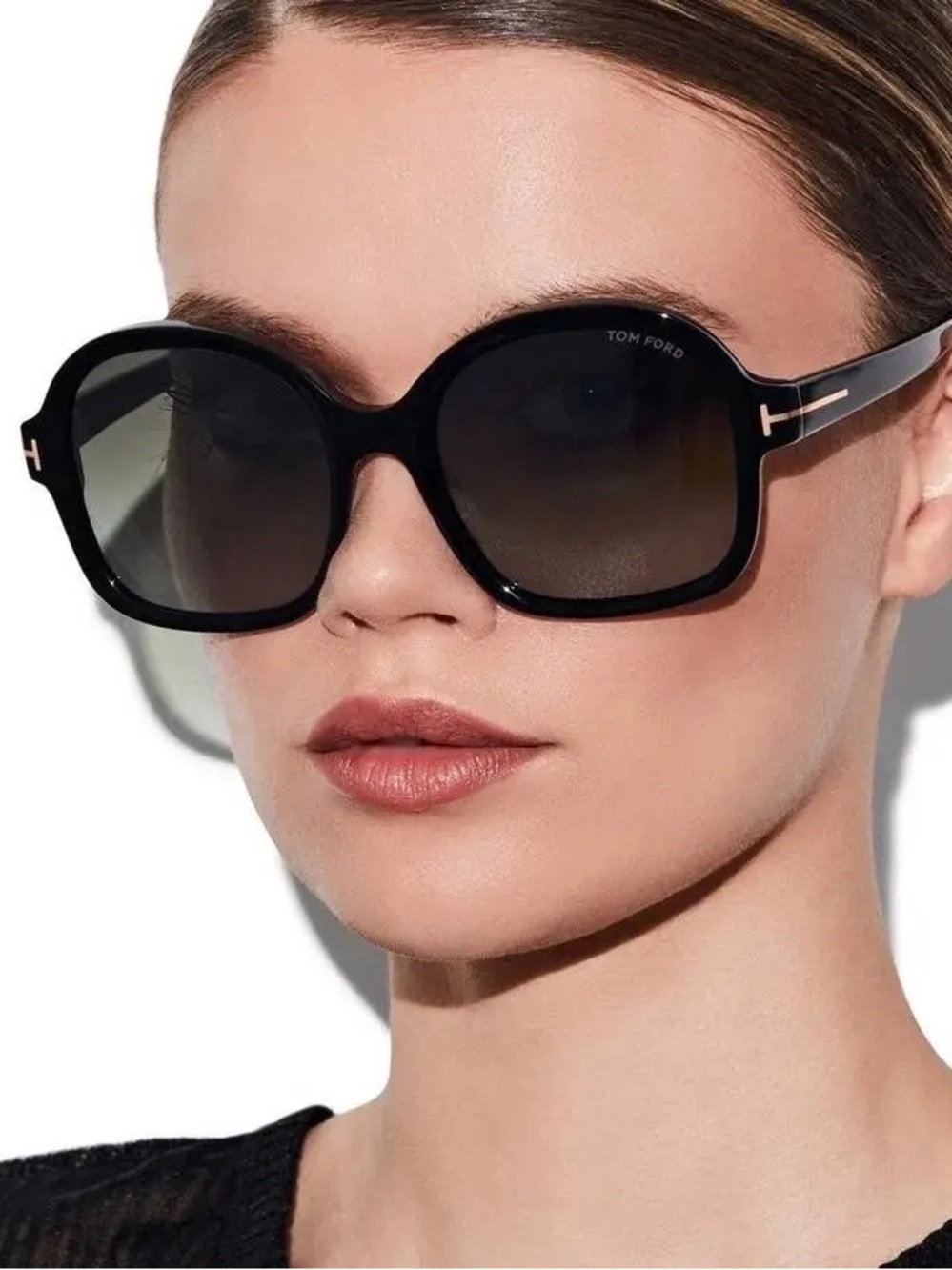 TOM FORD HANLEY BLACK/SMOKE SUNGLASSES TF1034